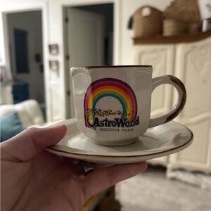 AstroWorld Rainbow Mug and Saucer